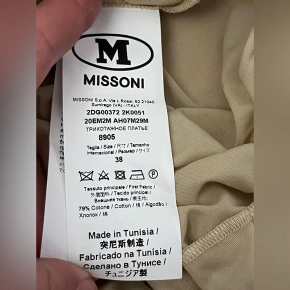 M Missoni Striped Cotton-Blend Maxi Dress size 38/ XS - Picture 10 of 16